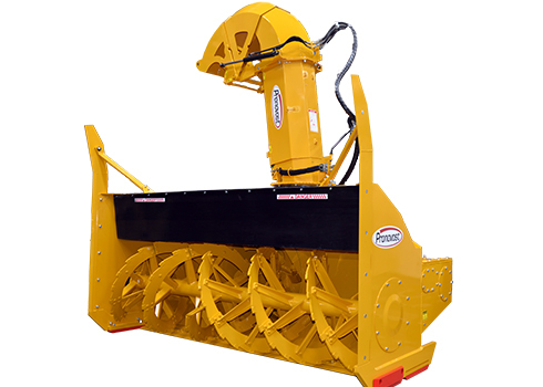 Souffleuse PGV jaune vue de face