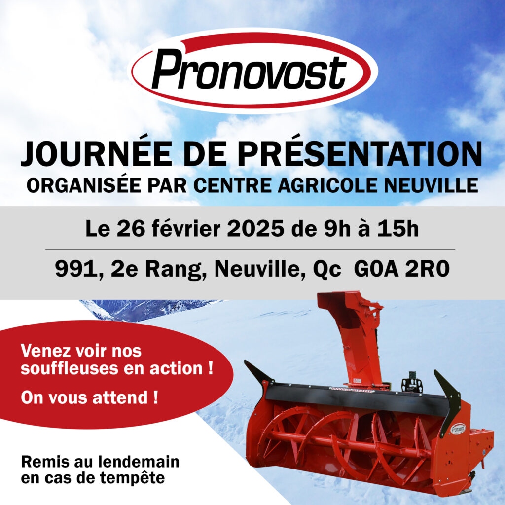 Journée de présentation par Centre agricole Neuville