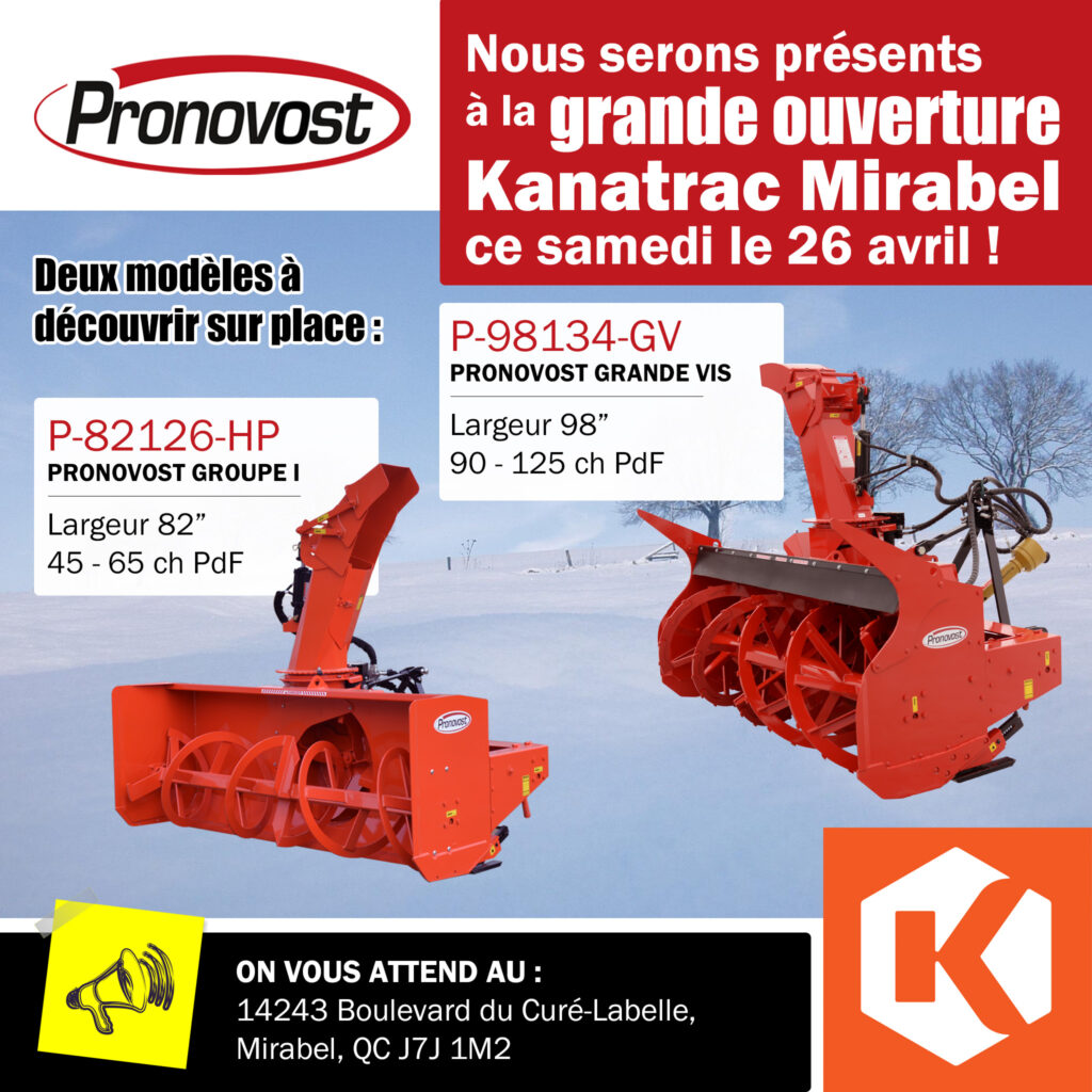Grande ouverture de Kanatrac Mirabel