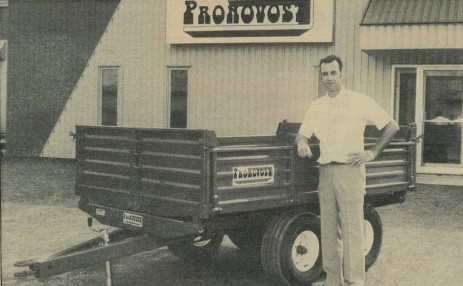 Remorque à bascule sur 3 côtés