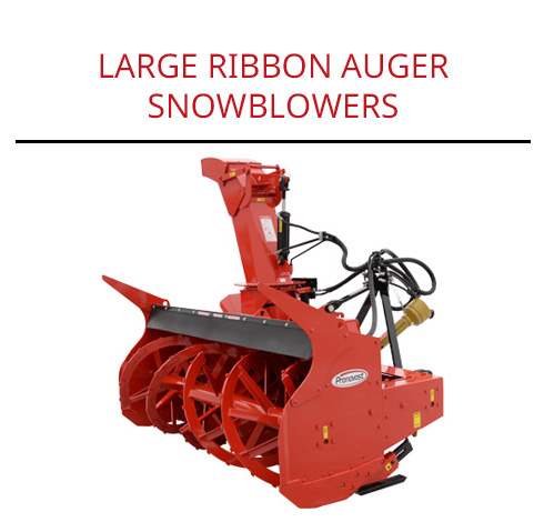 large ribbon auger snowblowers